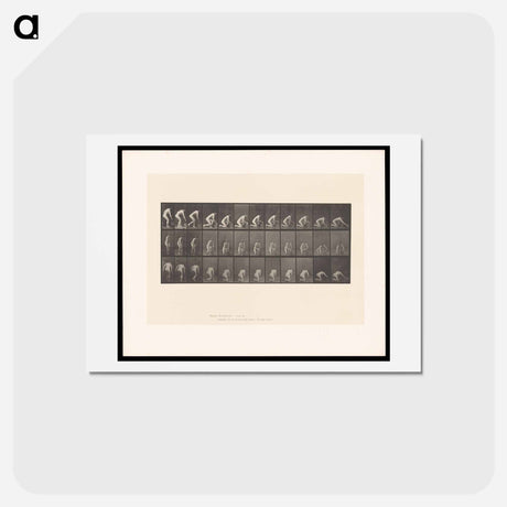 アートポストカード-Woman Washing Floor
 - エドワード マイブリッジ Postcard.