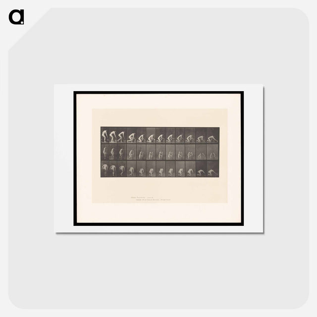 アートポストカード-Woman Washing Floor
 - エドワード マイブリッジ Postcard.