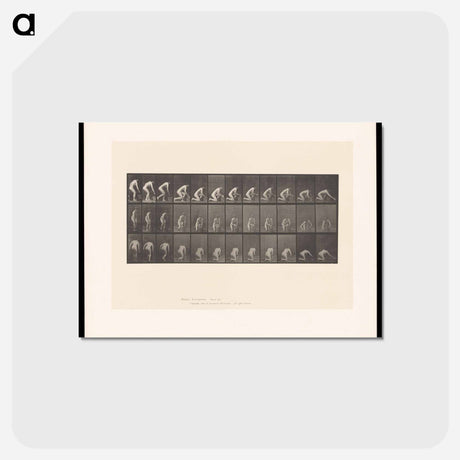 アートポストカード-Woman Washing Floor
 - エドワード マイブリッジ Postcard.