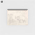 アートメモ帳-A Rhinoceros Standing on a River Bank
 - イェール大学アートギャラリー Memo.