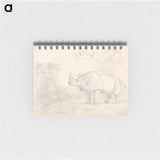 アートメモ帳-A Rhinoceros Standing on a River Bank
 - イェール大学アートギャラリー Memo.