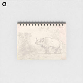 アートメモ帳-A Rhinoceros Standing on a River Bank
 - イェール大学アートギャラリー Memo.