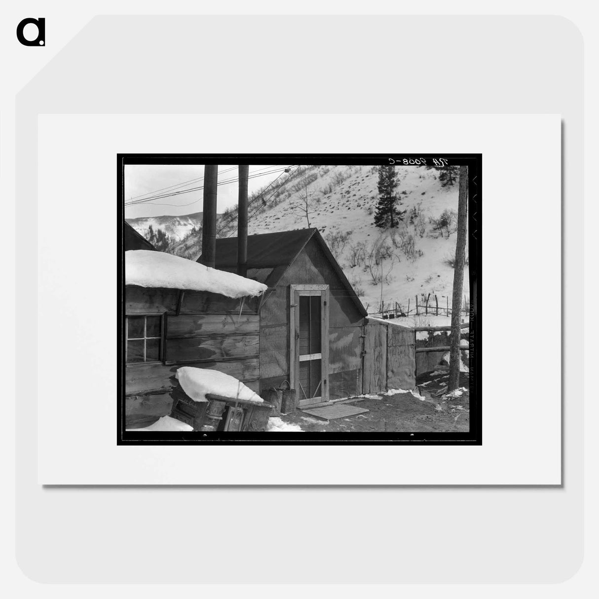 Utah coal miner's house - Dorothea Lange Poster.