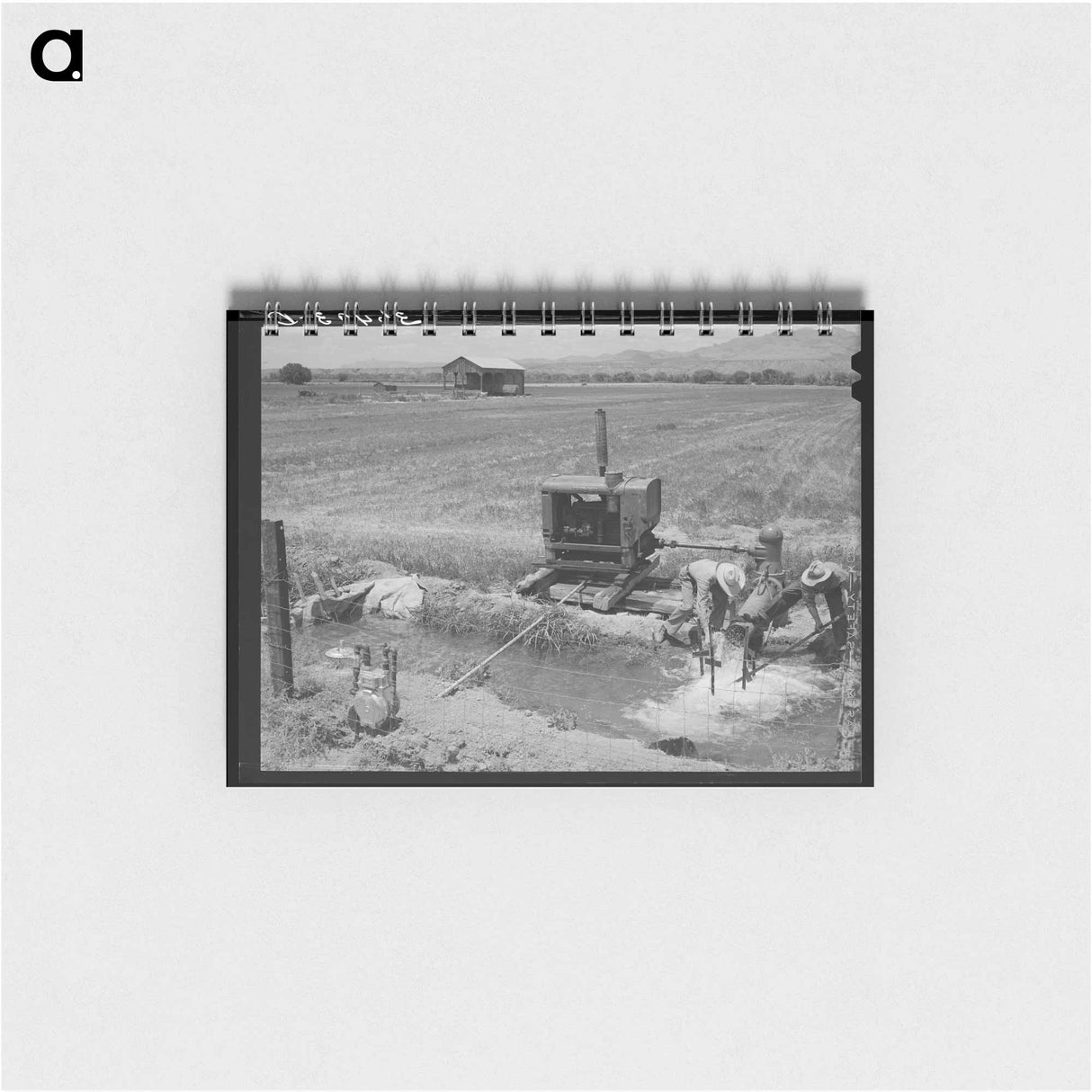 アートメモ帳-Manhole Construction at Migrant Camp
 - ラッセル リー Memo.