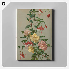 アートパネル-Roses and Fuchsia
 - ボストン公共図書館 Canvas.
