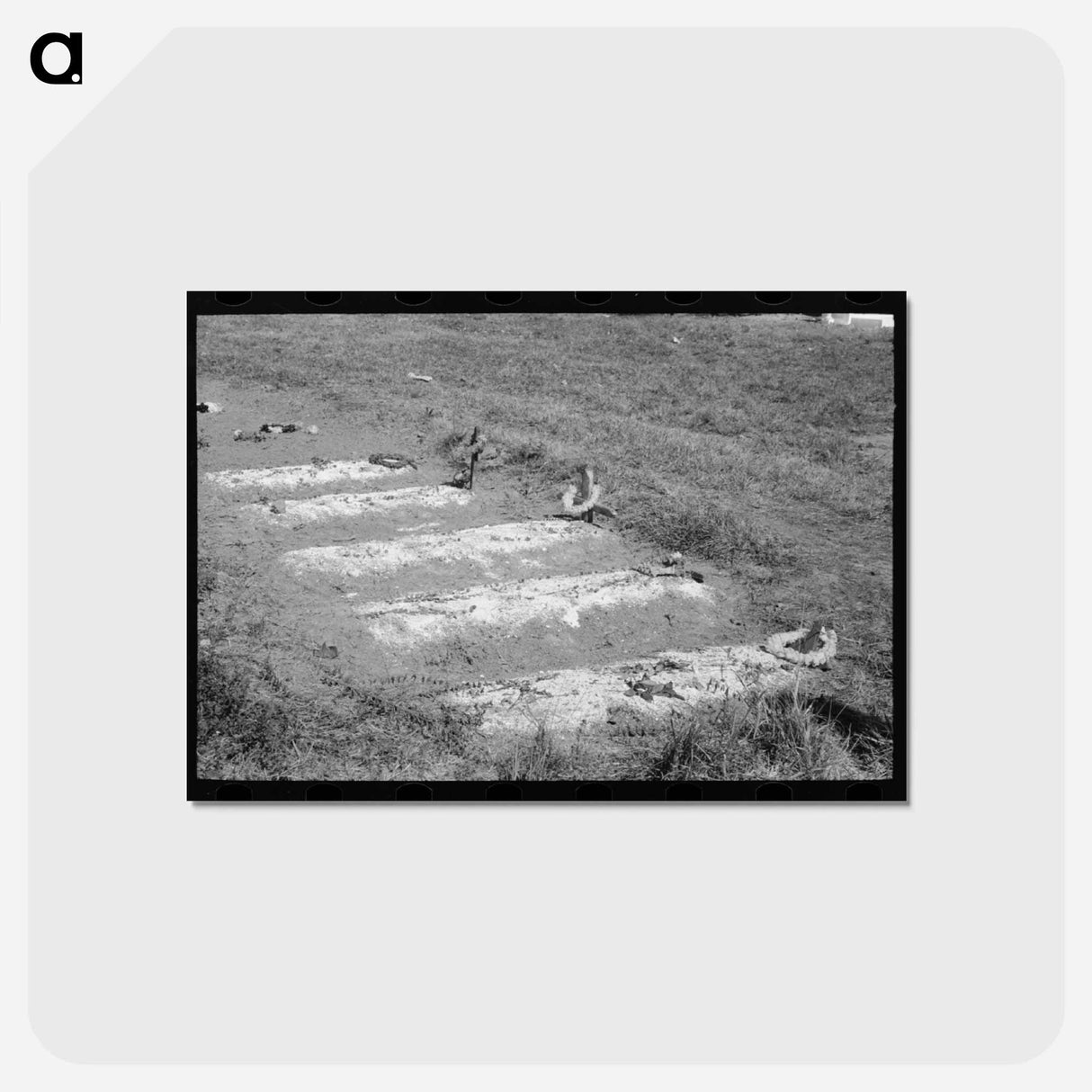 アートポストカード-All Saints' Day Graves
 - ラッセル リー Postcard.