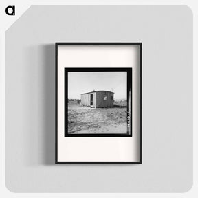 アートポスター-Housing for rapidly growing settlement of lettuce workers on fringe of town, Salinas, California - ドロテア ラング Poster.
