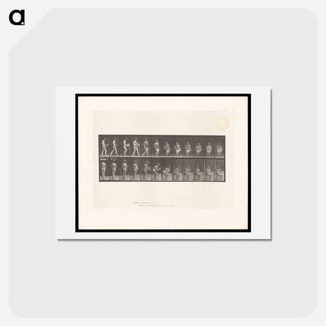 アートポストカード-Woman Fanning Herself
 - エドワード マイブリッジ Postcard.