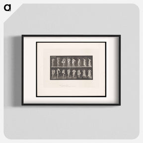 アートポスター-Woman Putting on a Dress
 - エドワード マイブリッジ Poster.