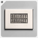 アートパネル-Woman Putting on a Dress
 - エドワード マイブリッジ Canvas.