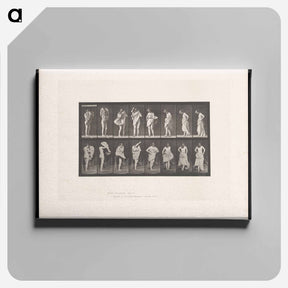 アートパネル-Woman Putting on a Dress
 - エドワード マイブリッジ Canvas.