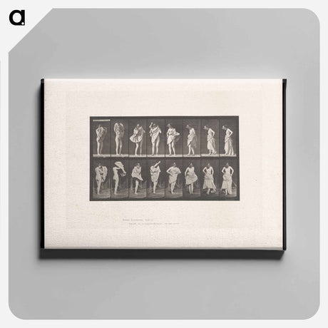 アートパネル-Woman Putting on a Dress
 - エドワード マイブリッジ Canvas.