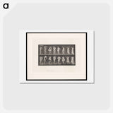 アートポストカード-Woman Putting on a Dress
 - エドワード マイブリッジ Postcard.