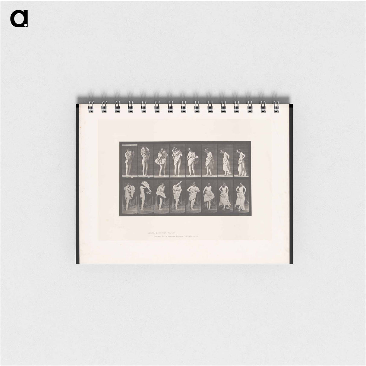 アートメモ帳-Woman Putting on a Dress
 - エドワード マイブリッジ Memo.