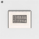 アートメモ帳-Woman Putting on a Dress
 - エドワード マイブリッジ Memo.