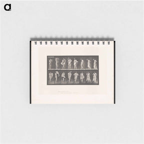 アートメモ帳-Woman Putting on a Dress
 - エドワード マイブリッジ Memo.