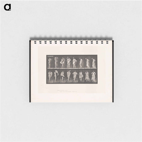 アートメモ帳-Woman Putting on a Dress
 - エドワード マイブリッジ Memo.