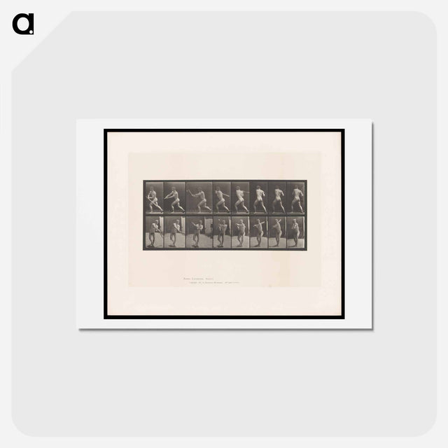 アートポストカード-Baseball Swing
 - エドワード マイブリッジ Postcard.