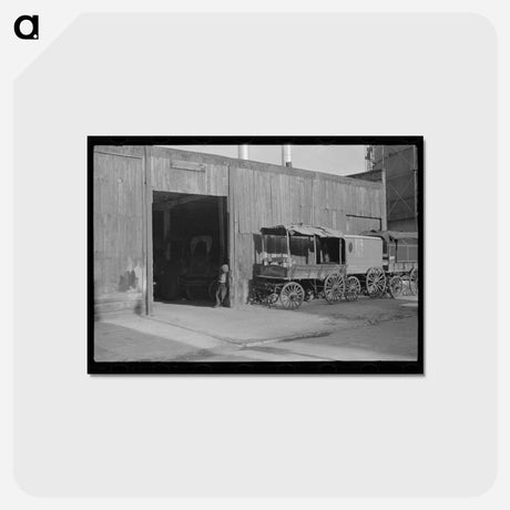 アートポストカード-Old Livery Stable, East Side
 - ラッセル リー Postcard.