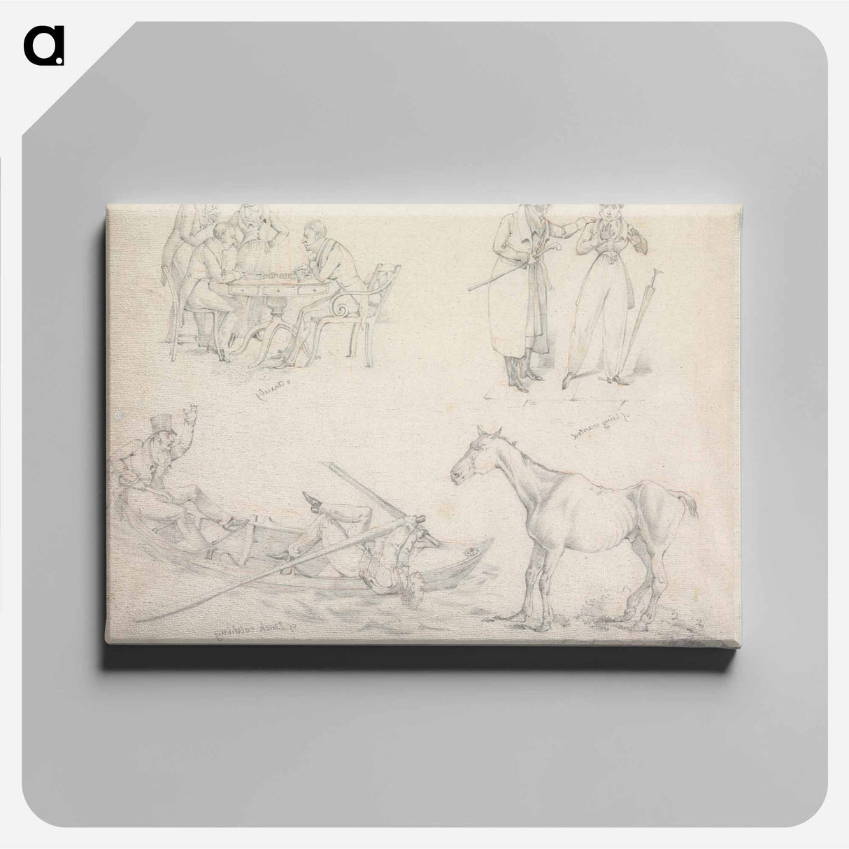 アートパネル-Symptoms: of Being Wanted, of Anxiety, of a Has Been, of Duck Catching
 - イェール大学アートギャラリー Canvas.