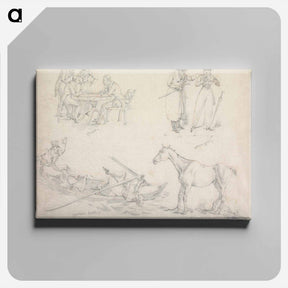 アートパネル-Symptoms: of Being Wanted, of Anxiety, of a Has Been, of Duck Catching
 - イェール大学アートギャラリー Canvas.
