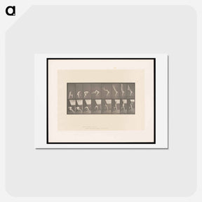 アートポストカード-Handstand on Chair
 - エドワード マイブリッジ Postcard.