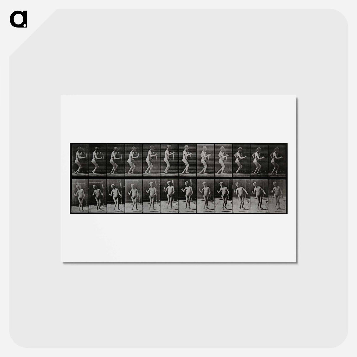 アートポストカード-Disabled Person Walking
 - エドワード マイブリッジ Postcard.