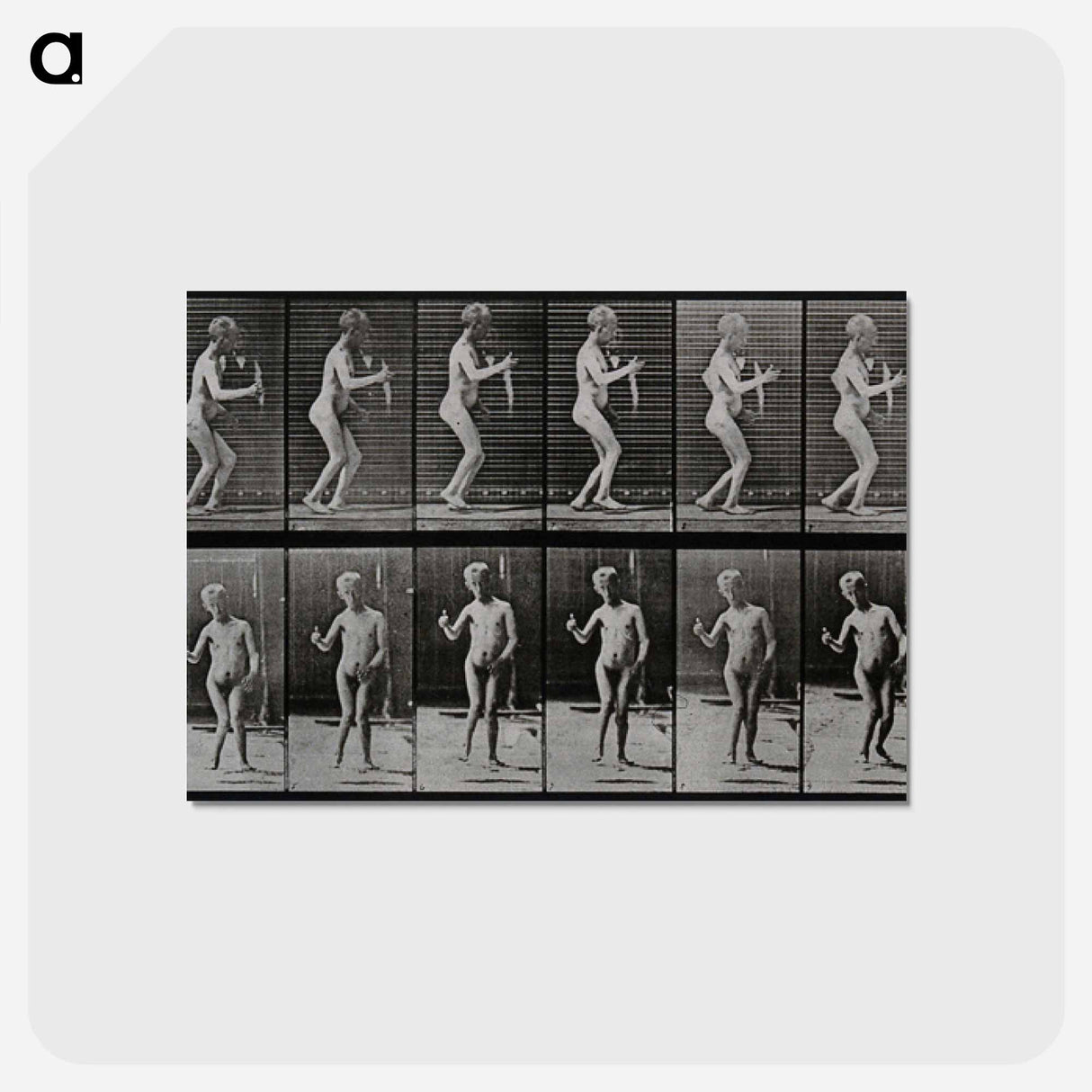 アートポストカード-Disabled Person Walking
 - エドワード マイブリッジ Postcard.