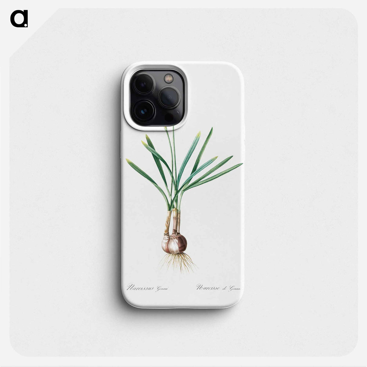 Narcissus Gouani illustration from Les liliacées - Pierre Joseph Redouté Phone Case.