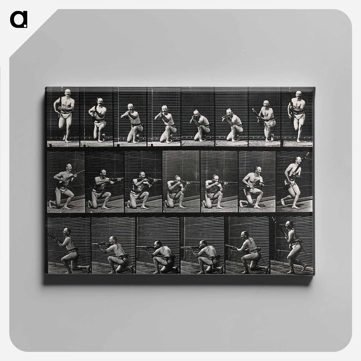 アートパネル-Man Firing a Gun
 - エドワード マイブリッジ Canvas.