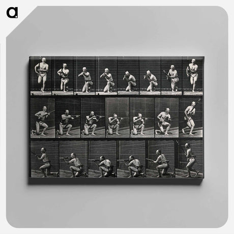 アートパネル-Man Firing a Gun
 - エドワード マイブリッジ Canvas.