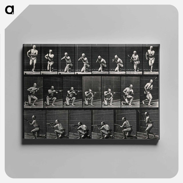 アートパネル-Man Firing a Gun
 - エドワード マイブリッジ Canvas.