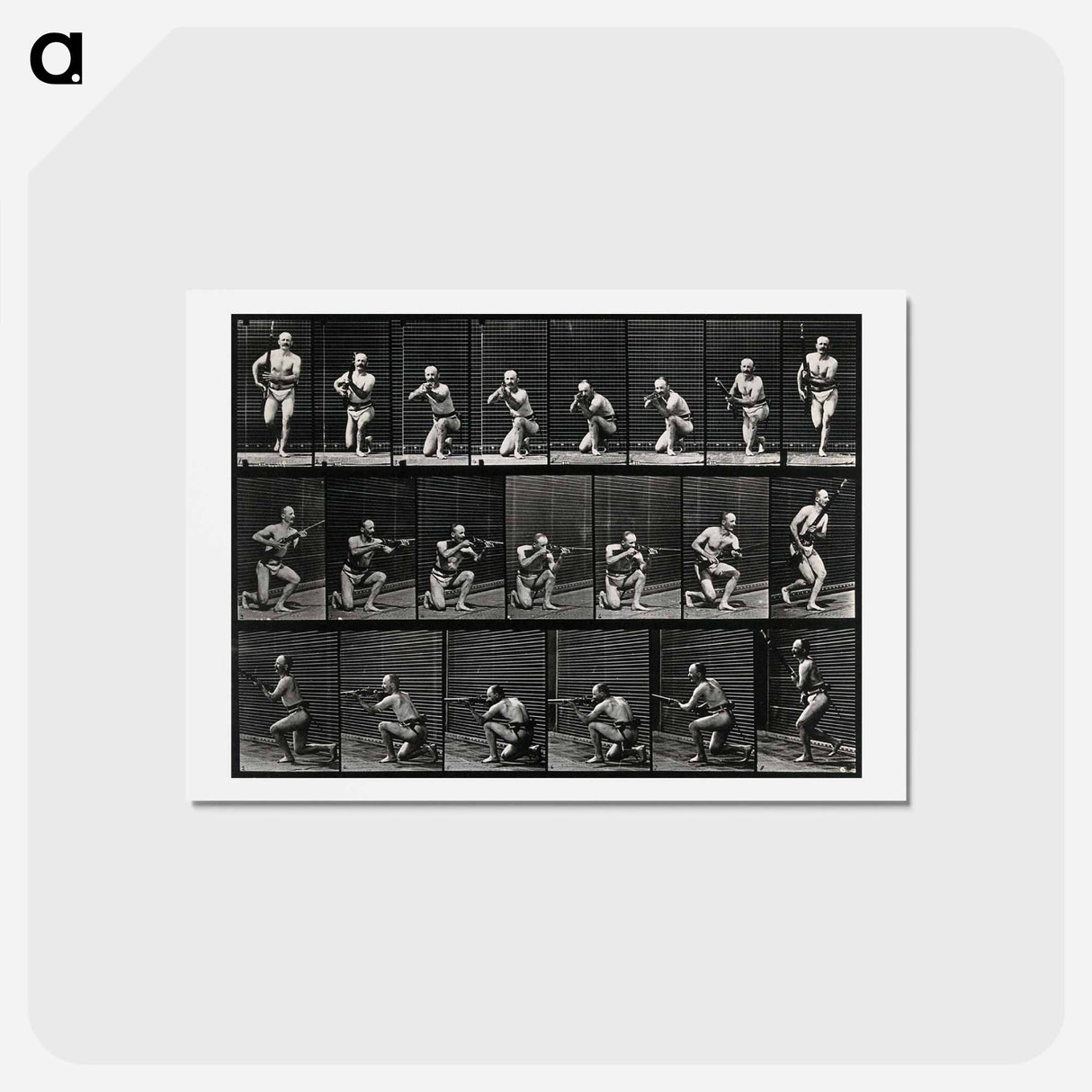 アートポストカード-Man Firing a Gun
 - エドワード マイブリッジ Postcard.