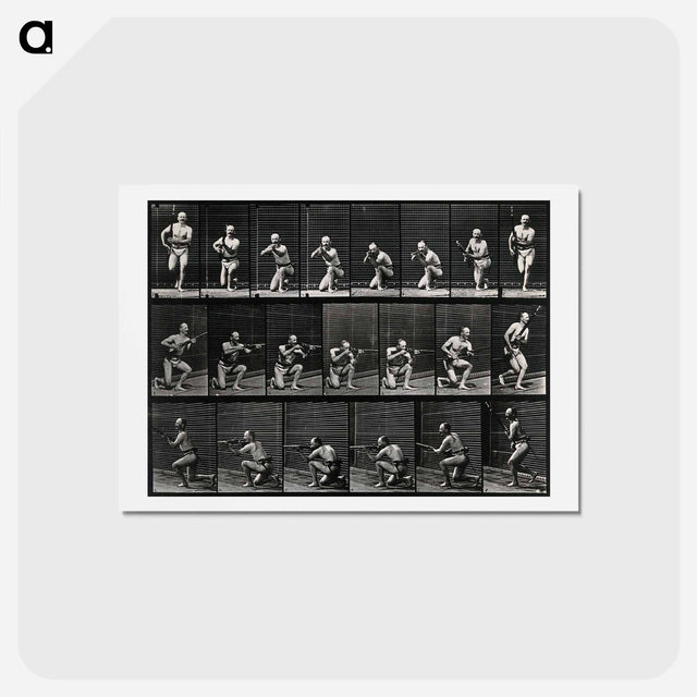 アートポストカード-Man Firing a Gun
 - エドワード マイブリッジ Postcard.