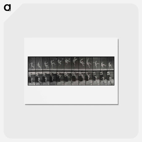 アートポストカード-Flying Somersault
 - エドワード マイブリッジ Postcard.