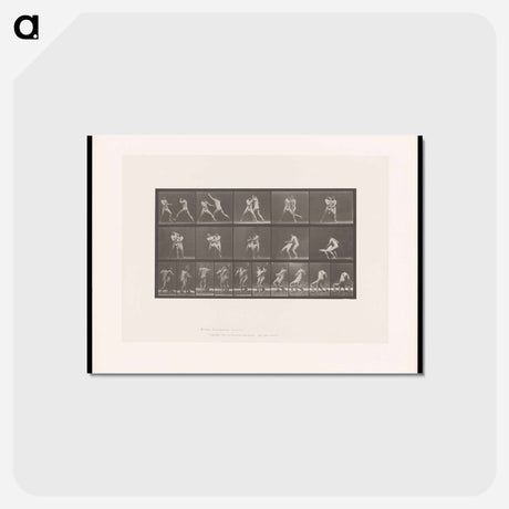 アートポストカード-Wrestling Men
 - エドワード マイブリッジ Postcard.