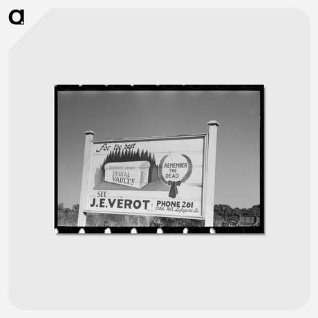 アートポストカード-Lafayette Sign
 - ラッセル リー Postcard.