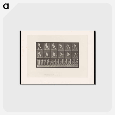 アートポストカード-Baseball Player
 - エドワード マイブリッジ Postcard.