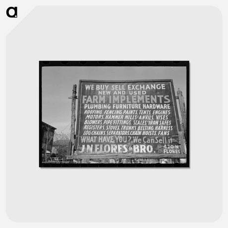 アートポストカード-Sign, San Antonio
 - ラッセル リー Postcard.