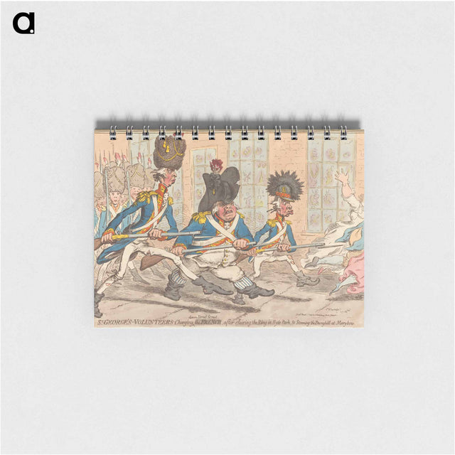アートメモ帳-St. George's Volunteers Charging Down Bond Street, After Clearing the Ring in Hyde Park, and Storming the Dunghill at Marybone
 - イェール大学アートギャラリー Memo.