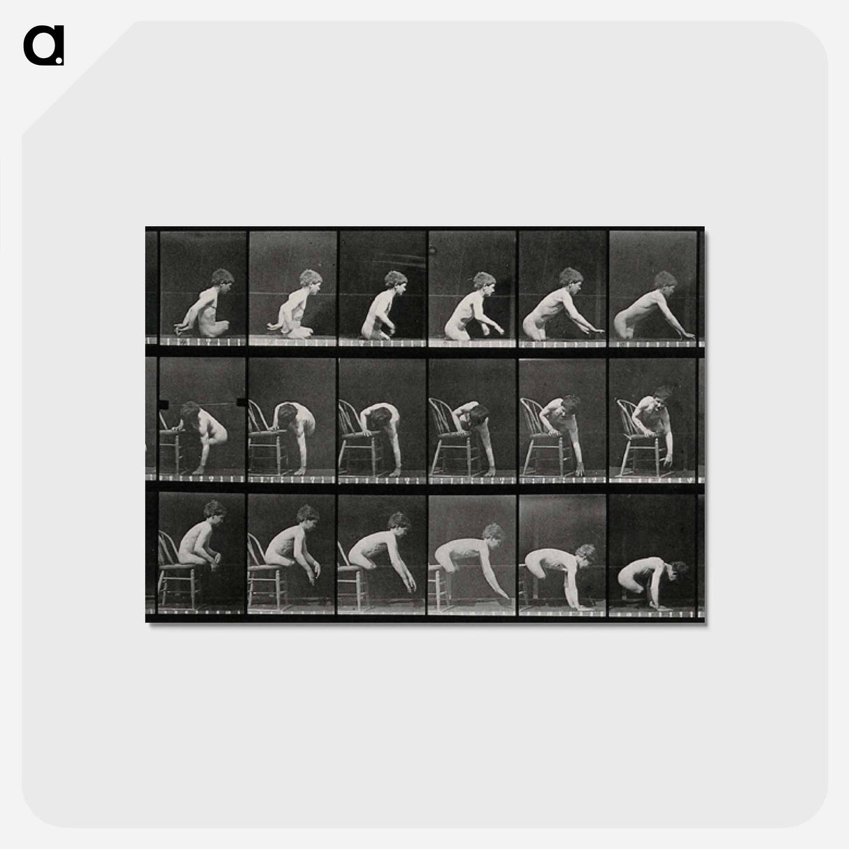 アートポストカード-Double Amputee in Motion
 - エドワード マイブリッジ Postcard.