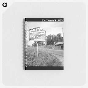 アートメモ帳-Roadsign at Steele's Tavern, Virginia - ドロテア ラング Memo.