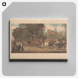 アートパネル-A Celebrated Stag Hunt. Plate 1. Meeting at the Oakes
 - イェール大学アートギャラリー Canvas.