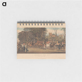 アートメモ帳-A Celebrated Stag Hunt. Plate 1. Meeting at the Oakes
 - イェール大学アートギャラリー Memo.