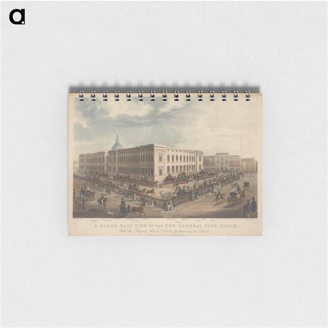 アートメモ帳-Coaching: A North East View of the General Post Office, with the Royal Mails (& Carts) preparing to Start
 - イェール大学アートギャラリー Memo.