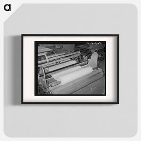 アートポスター-Cotton Batting Machine
 - ラッセル リー Poster.