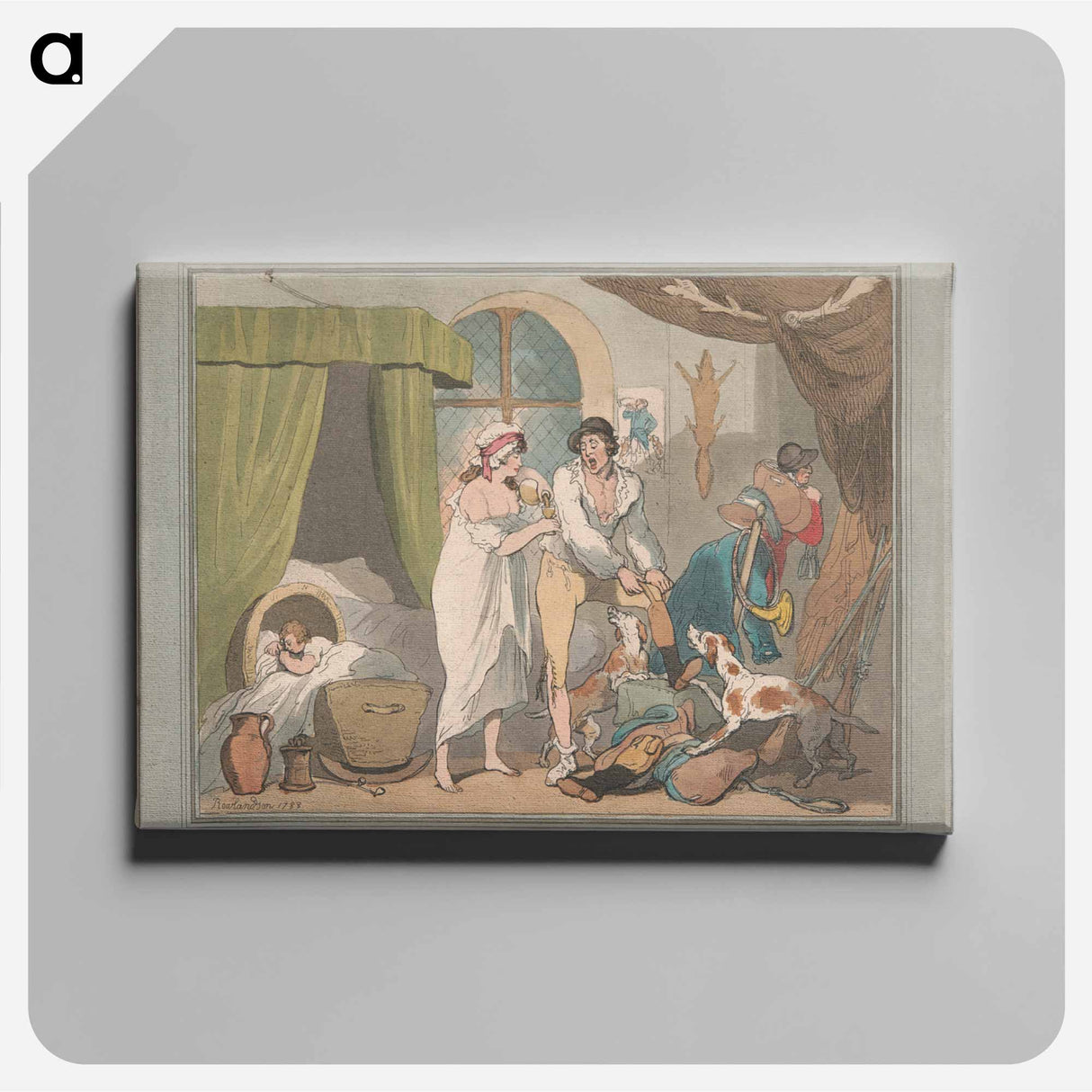 アートパネル-Fox-hunting [a pair]: 1. Four O'Clock in the Country
 - イェール大学アートギャラリー Canvas.