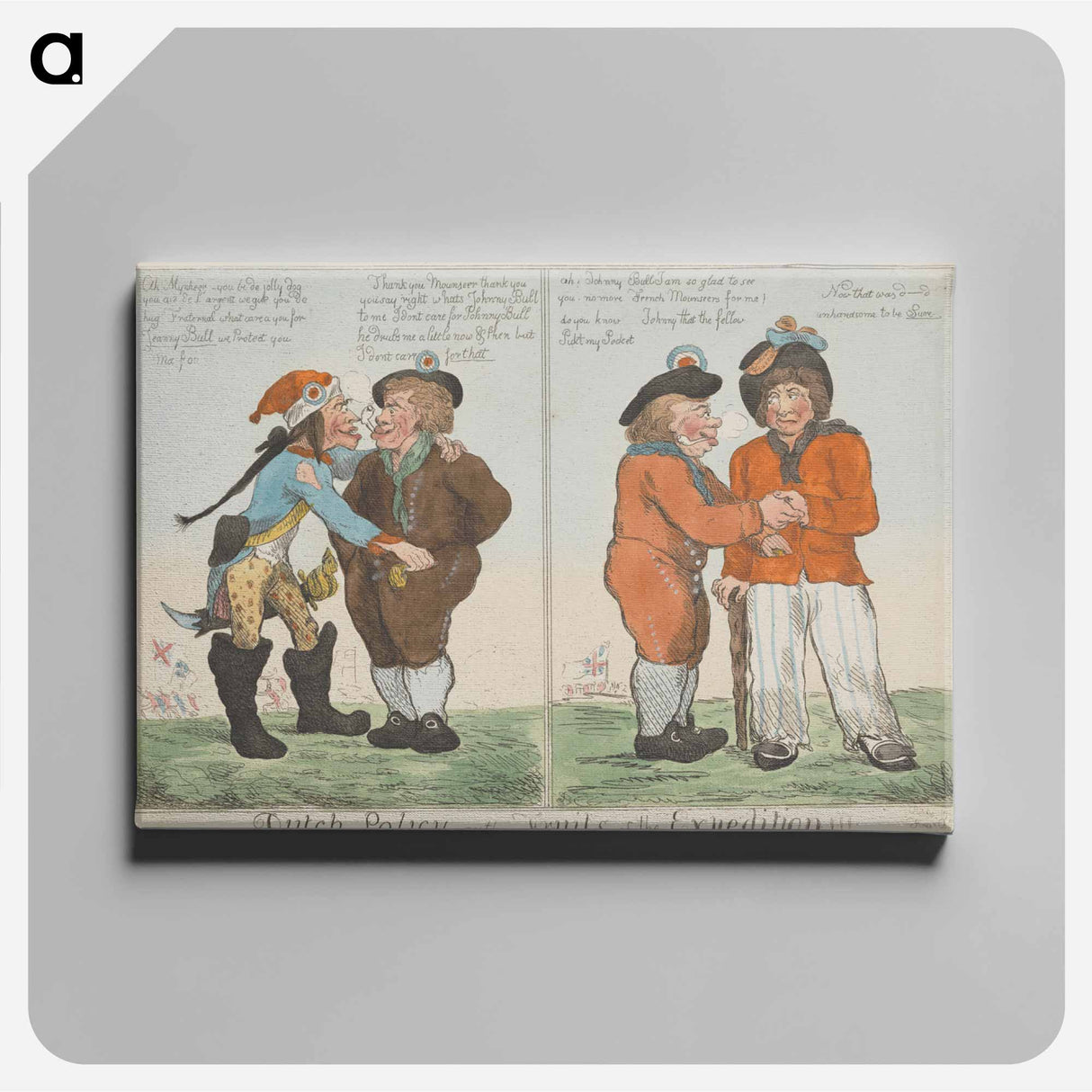 アートパネル-Dutch Policy or the Fruits of the Expedition!!!
 - イェール大学アートギャラリー Canvas.