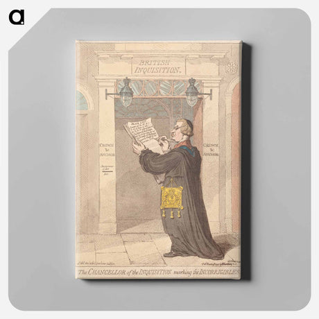 アートパネル-The Chancellor of the Inquisition Marking the Incorrigibles
 - イェール大学アートギャラリー Canvas.