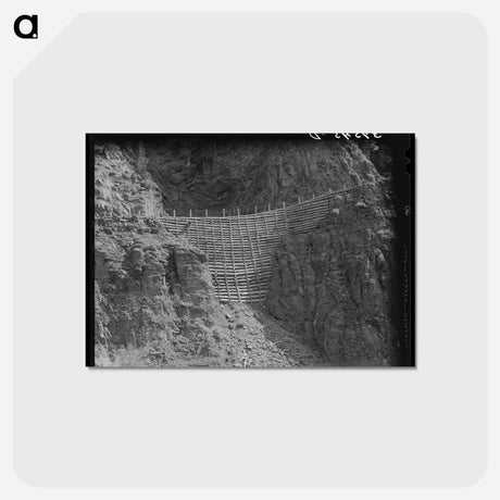 アートポストカード-Mountain Road Construction Near Telluride
 - ラッセル リー Postcard.